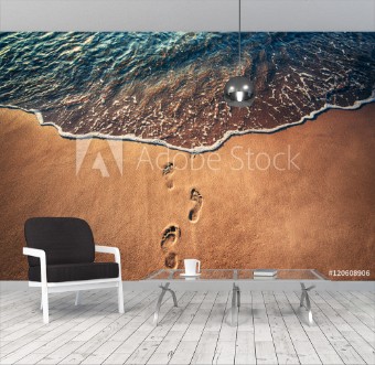 Picture of Footsteps on the beach